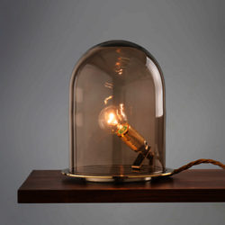 Ebb & Flow Glow in Dome Table Lamp, Brass